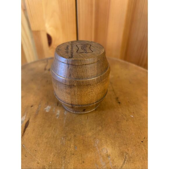 Vintage 1987 Miller Beer Wooden Barrel Keg Paperweight (5266) - Picture 2 of 7